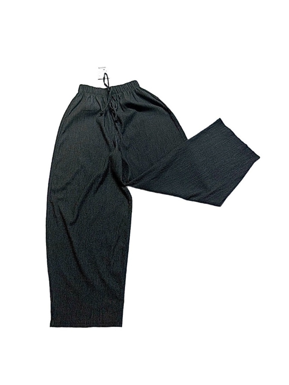 ZARA ~ Women’s Dark Gray Relaxed Fit Pants w/Elastic Drawstring Waist size S